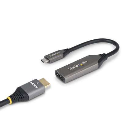 StarTech.com USB-C to HDMI Adapter, 8K 60Hz / 4K 120Hz, Thunderbolt / USB4 Cable