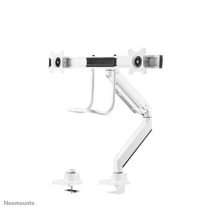 Neomounts NM-D775DXWHITE Monitor arm 10-32" - gas spring - Topfix - 180°-stop