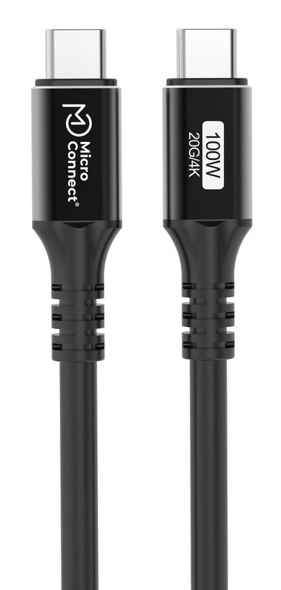 Microconnect USB3.2CC2 USB cable USB 3.2 Gen 2x2 2 m USB C Black