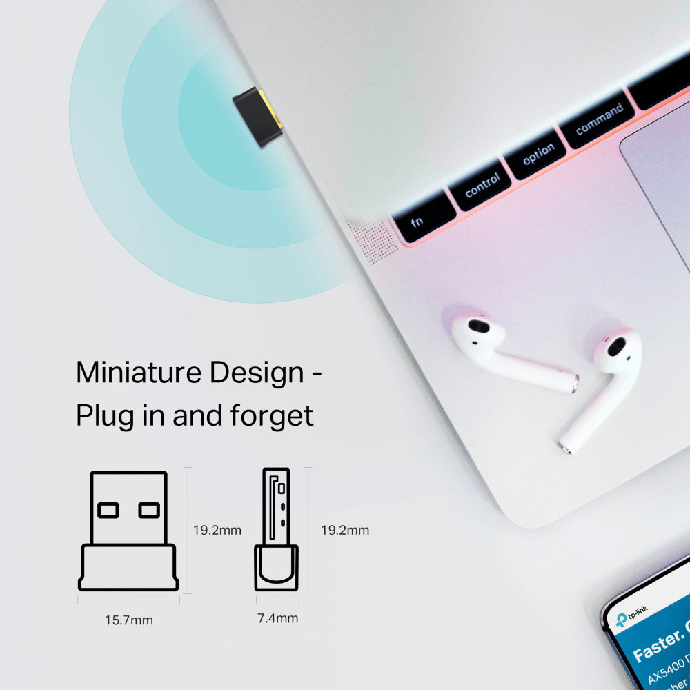TP-LINK AC600 Nano Dual Band Wi-Fi Bluetooth 4.2 USB Adapter