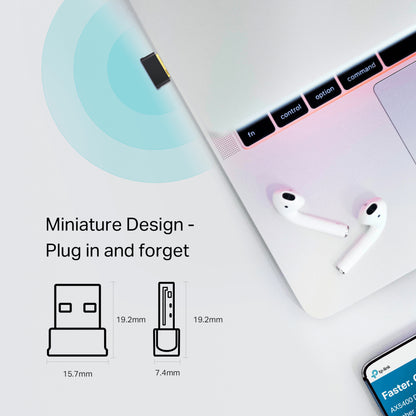 TP-LINK AC600 Nano Dual Band Wi-Fi Bluetooth 4.2 USB Adapter