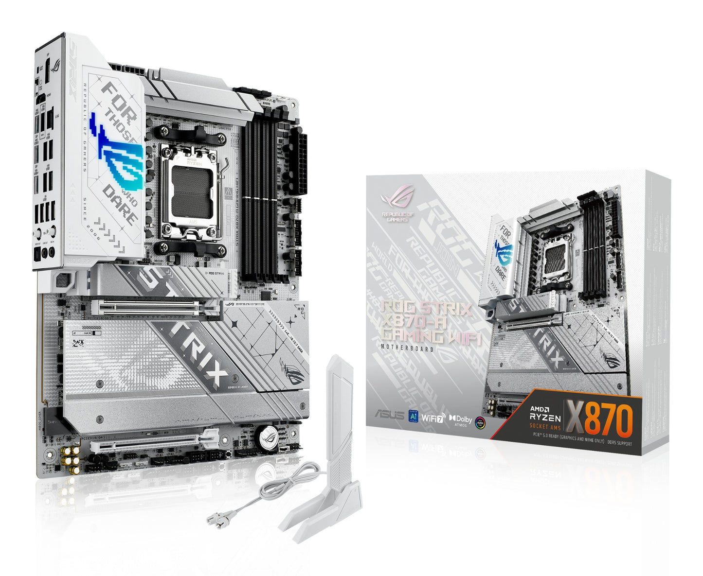ASUS ROG STRIX X870-A GAMING WIFI AMD X870 Socket AM5 ATX Motherboard