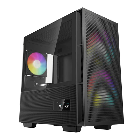 DeepCool CH360 DIGITAL Micro Tower Black PC Case