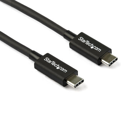 StarTech.com 2.6ft (80cm) Thunderbolt 3 Cable, 40Gbps, 100W PD, 4K/5K, Thunderbolt