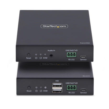 StarTech.com HDMI KVM Extender Over IP Network, 4K 60Hz, Driverless, HDMI and USB KVM Switch