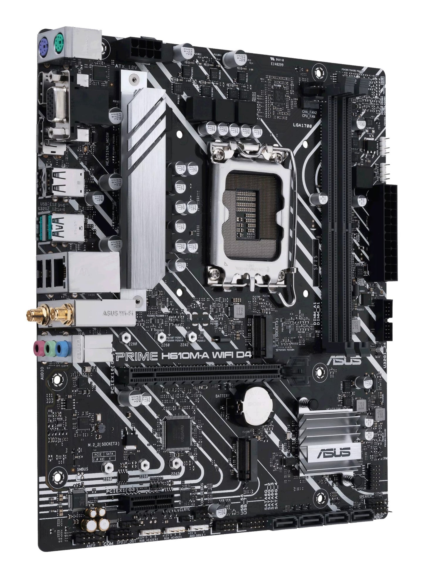 ASUS PRIME H610M-A WIFI D4 Intel H610 LGA 1700 micro ATX Motherboard