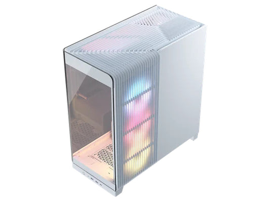 Corsair 4500X LX-R RGB Tempered Glass Mid-Tower, White Midi Tower PC Case