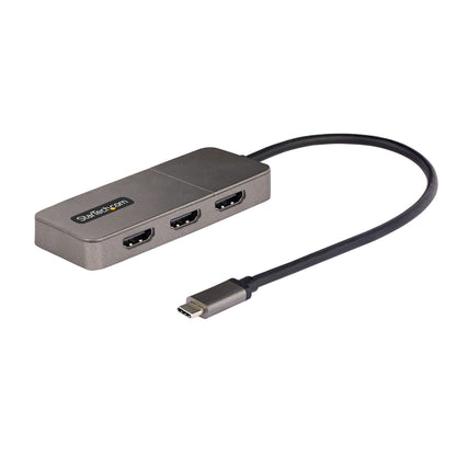StarTech.com 3-Port USB-C Multi-Monitor Adapter, USB Type-C to 3x HDMI MST Hub