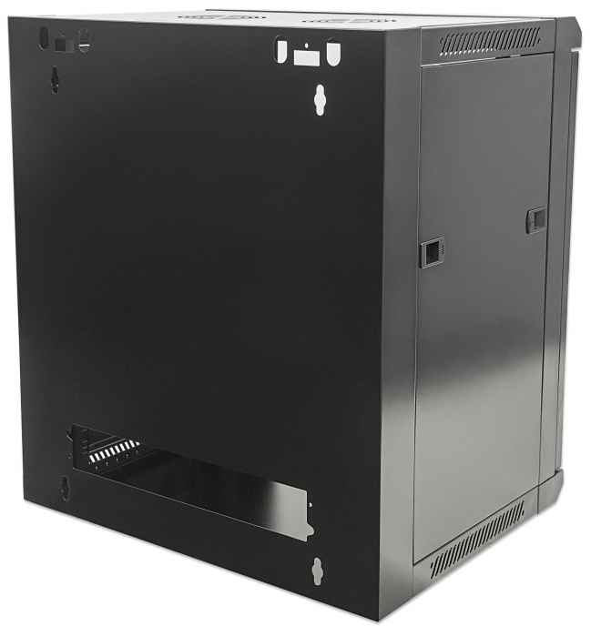 Intellinet 19" Network Cabinet - Wall Mount (Standard), 15U, 600mm Deep, Black Rack (711951)