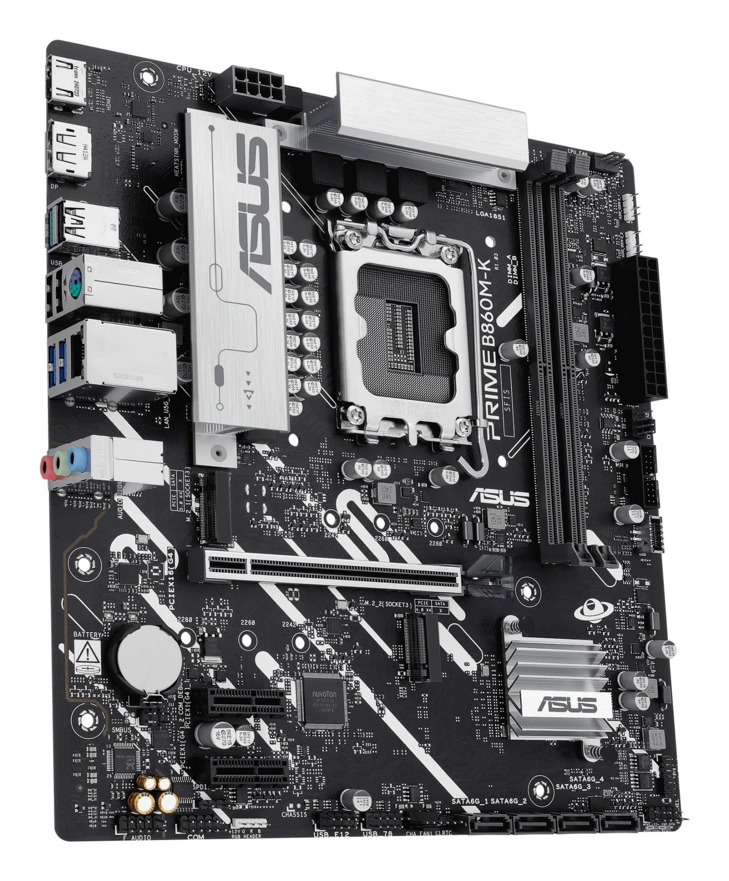 ASUS PRIME B860M-K Intel B860 LGA 1851 (Socket V1) micro ATX Motherboard