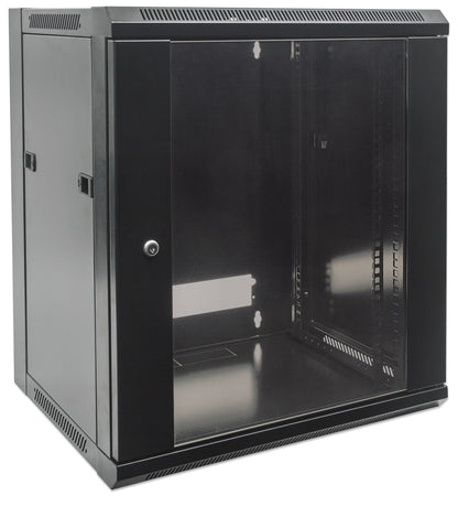 Intellinet 19" Network Cabinet - Wall Mount (Standard), 9U, 600mm Deep, Black Rack (711791)