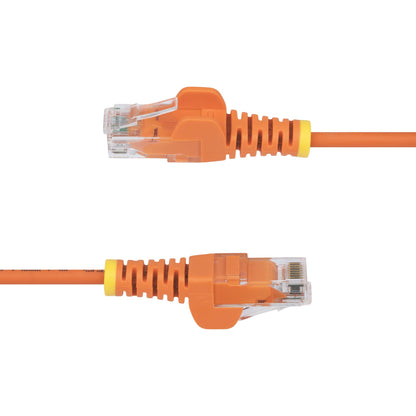 StarTech.com 15m Orange Slim CAT6 Ethernet Cable, Snagless, 100W PoE, UTP, LSZH