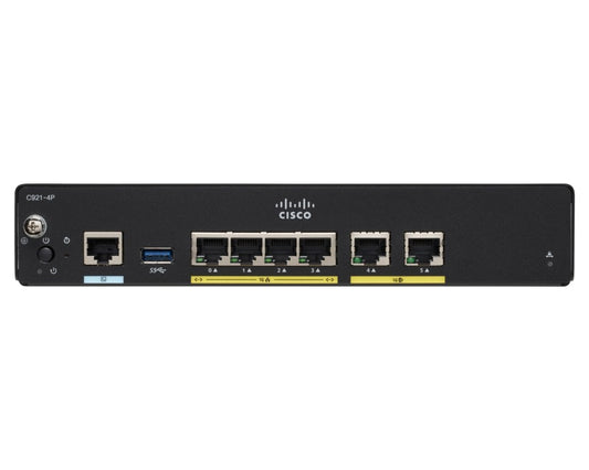 Cisco C927-4P wired router Gigabit Ethernet Black Networking