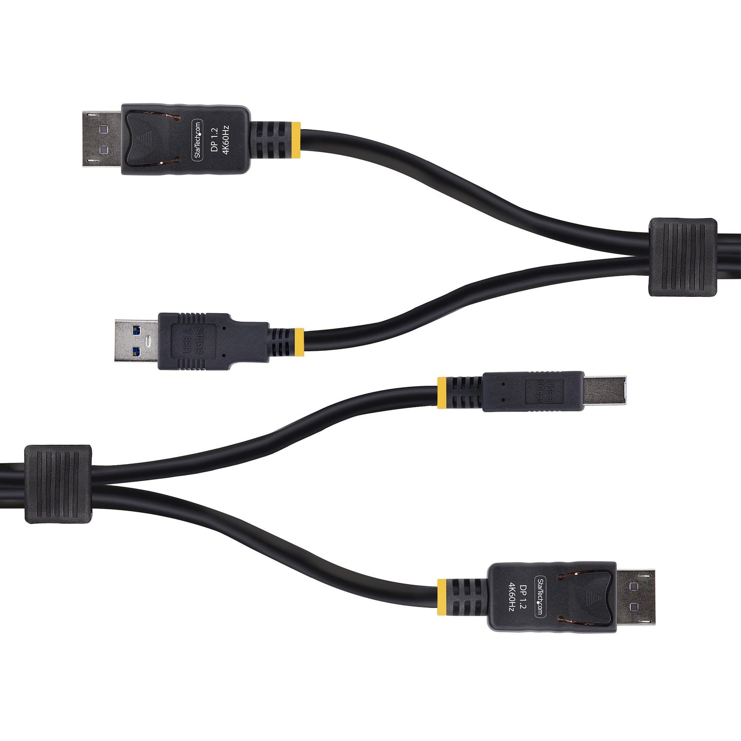 StarTech.com 6ft (1.8m) DisplayPort and USB 5Gbps KVM Cable, 4K 60Hz, Universally