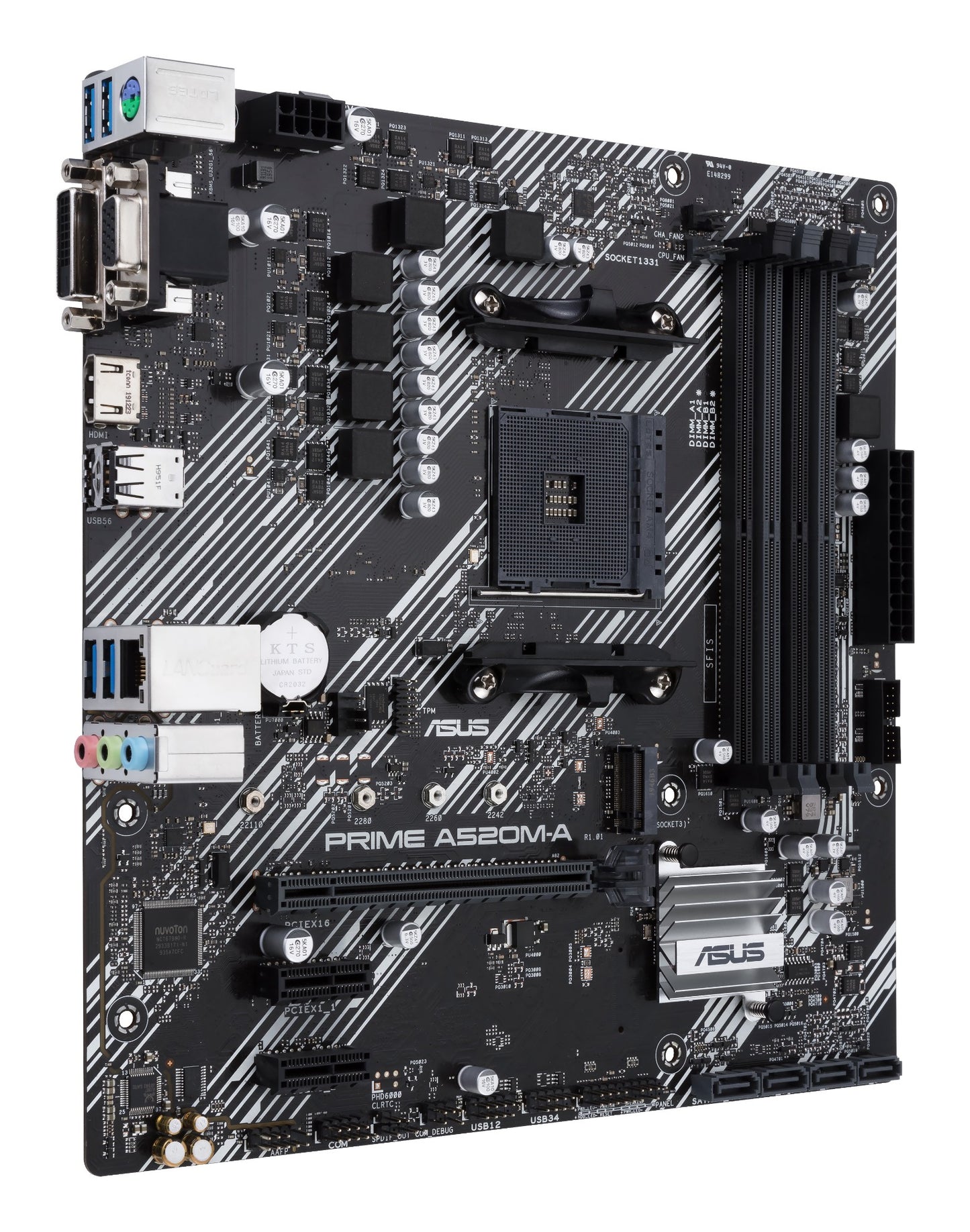 ASUS PRIME A520M-A II/CSM AMD A520 Socket AM4 micro ATX Motherboard