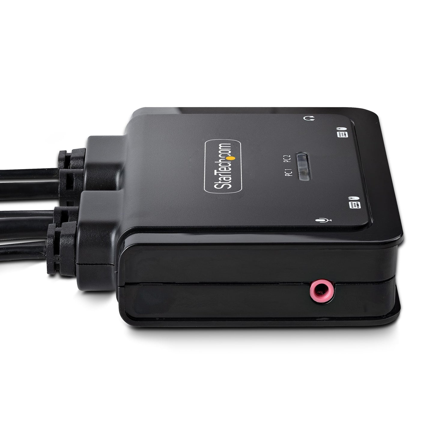 StarTech.com 2-Port Hybrid USB-C DisplayPort Cable KVM Switch, 4K 60Hz, Compact KVM