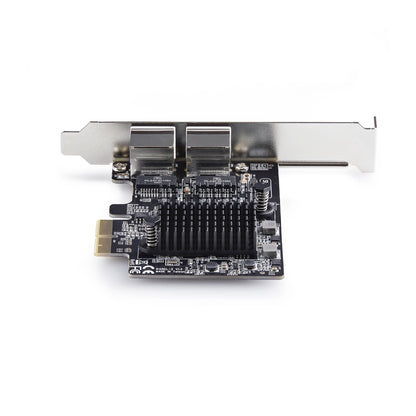 StarTech.com 2-Port 5G Gigabit PCIe Network Adapter Card, 5G/2.5G/1G/100M/10M PCI