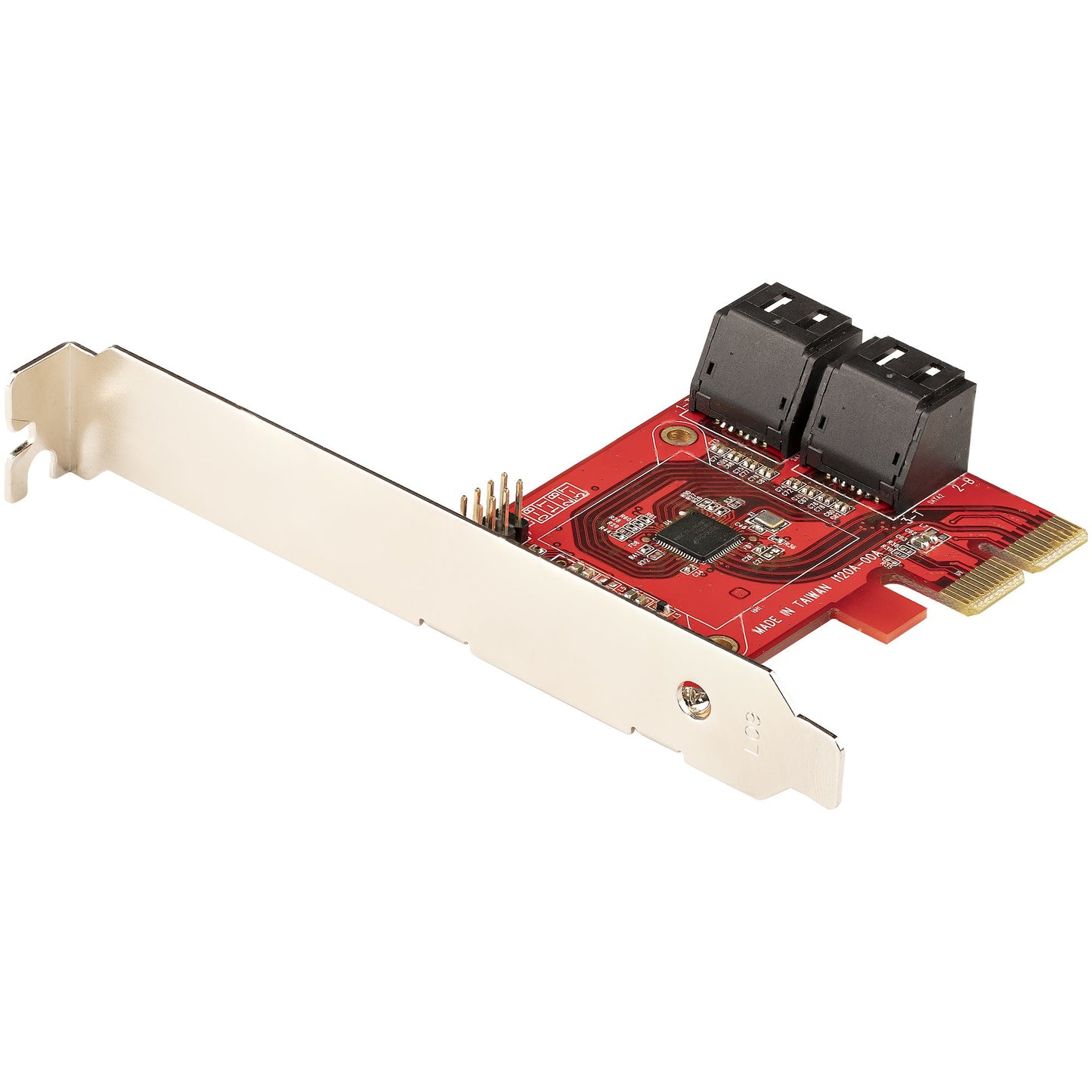StarTech.com SATA PCIe Card - 4 Port PCIe SATA Expansion Card - 6Gbps - Low/Full Hub