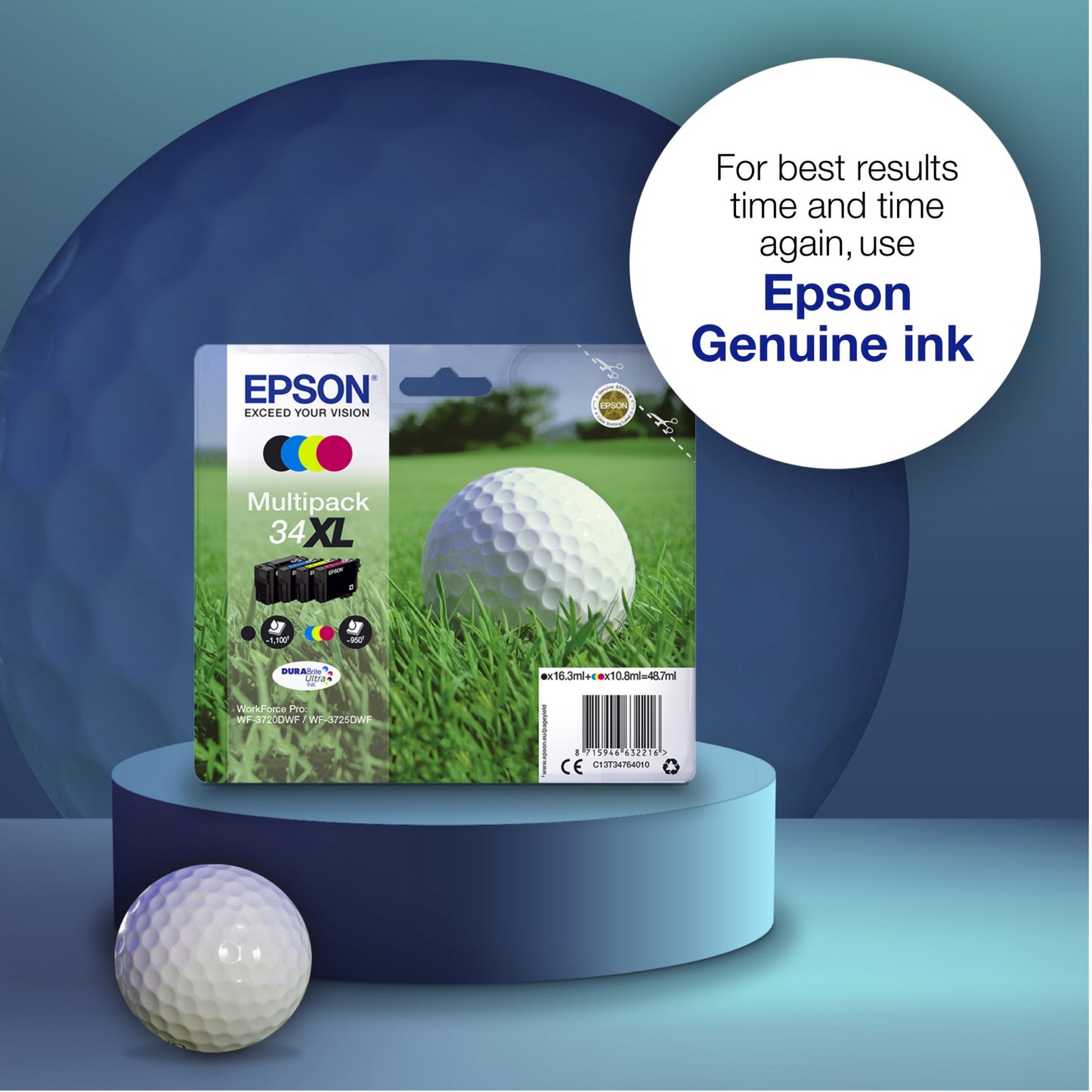 Epson C13T34664010/34 Ink Cartridge (Epson WF-3720)