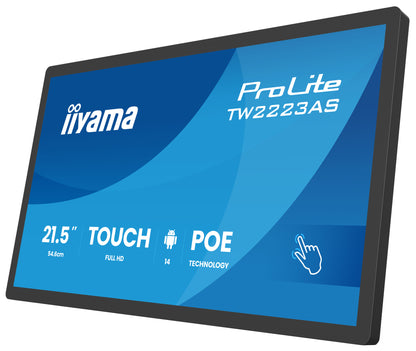 iiyama TW2223AS-B3P Signage Display Interactive flat panel 21.5" Full HD IPS Touch Monitor