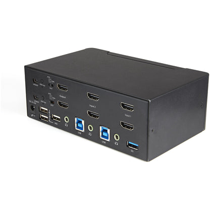 StarTech.com 2 Port Dual Monitor HDMI KVM Switch - 4K 60Hz Ultra HD HDR - Desktop 4K