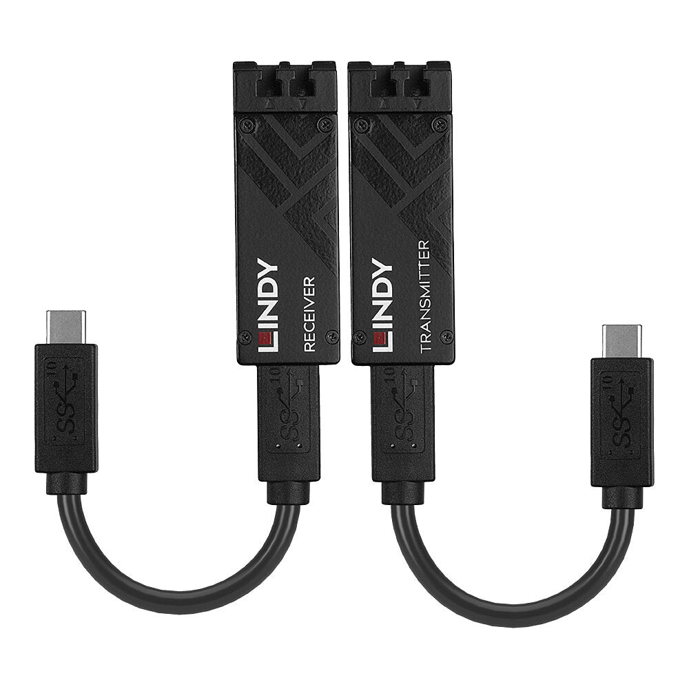 Lindy 100m Fibre Optic USB 3.2 Type C Extender Hub
