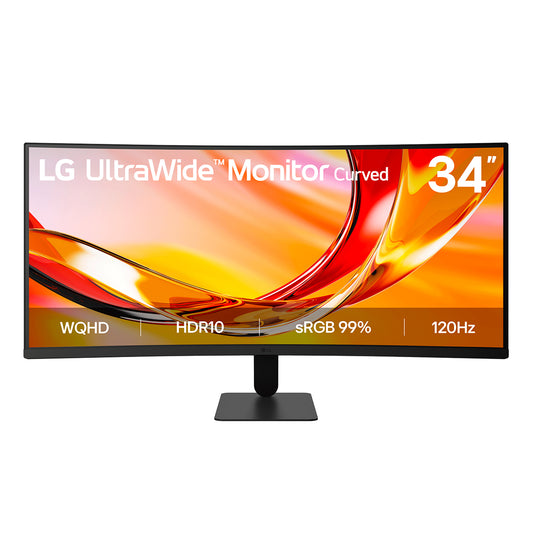 LG UltraWide U6 34U601B, 34-inch 34" UWQHD VA 120Hz Curved Monitor