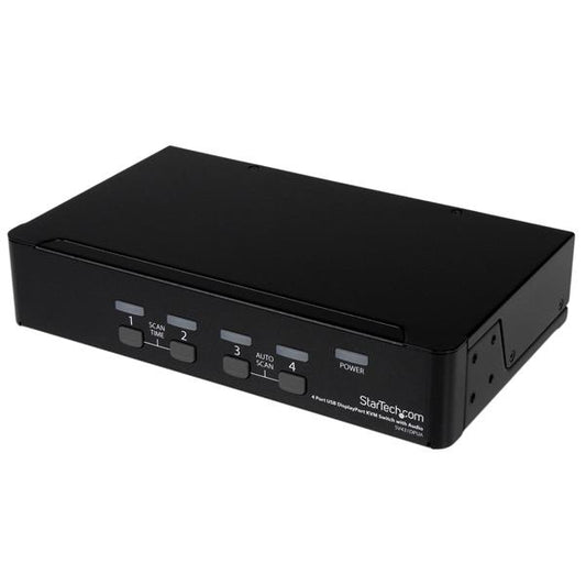 StarTech.com 4 Port USB DisplayPort KVM Switch with Audio - TAA