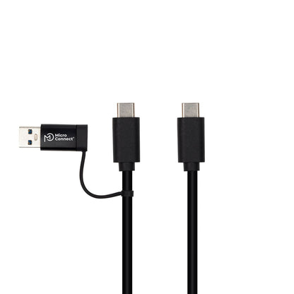 Microconnect USB3.1CCA1 USB cable USB 3.2 Gen 1 (3.1 Gen 1) 1 m USB C Black