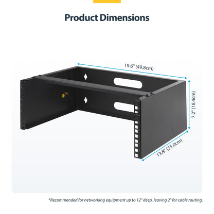 StarTech.com 4U Wall Mount Network Rack - 14 Inch Deep (Low Profile) - 19" Patch