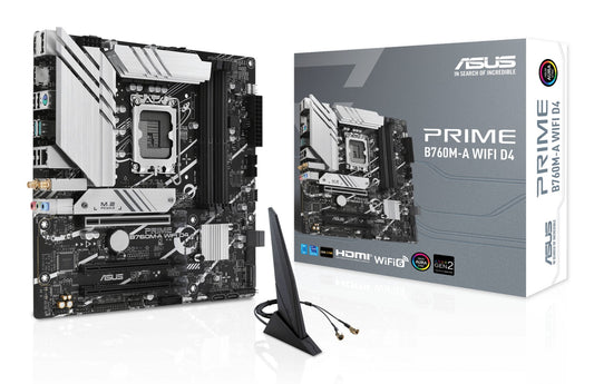 ASUS PRIME B760M-A WIFI D4 Intel B760 LGA 1700 micro ATX Motherboard
