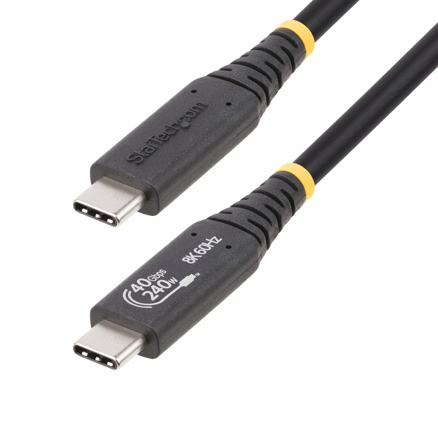 StarTech.com 1.6ft (50cm) USB4 Cable 40Gbps, 240W (5A) Power Delivery, 8K 120Hz / 4K