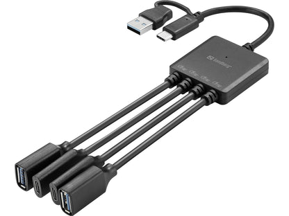 Sandberg USB-C/A to 2A+2C Splitter Hub