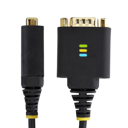 StarTech.com 1ft (30cm) USB to Serial Adapter Cable, COM Retention, Interchangeable