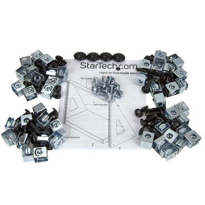 StarTech.com 16U 2-Post Open Frame Desktop Server Rack, 19in Compact Space-Saving