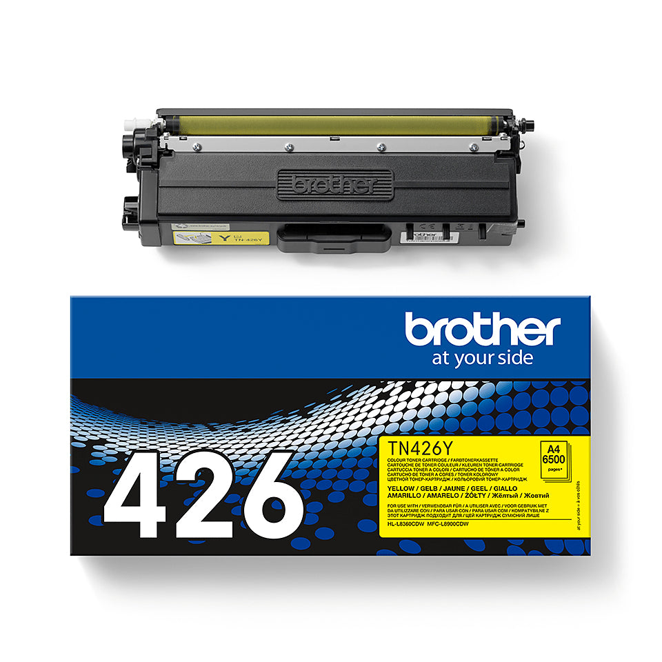 Brother TN-426Y Yellow Toner Cartridge (6.5K pages, Brother HL-L 8360)