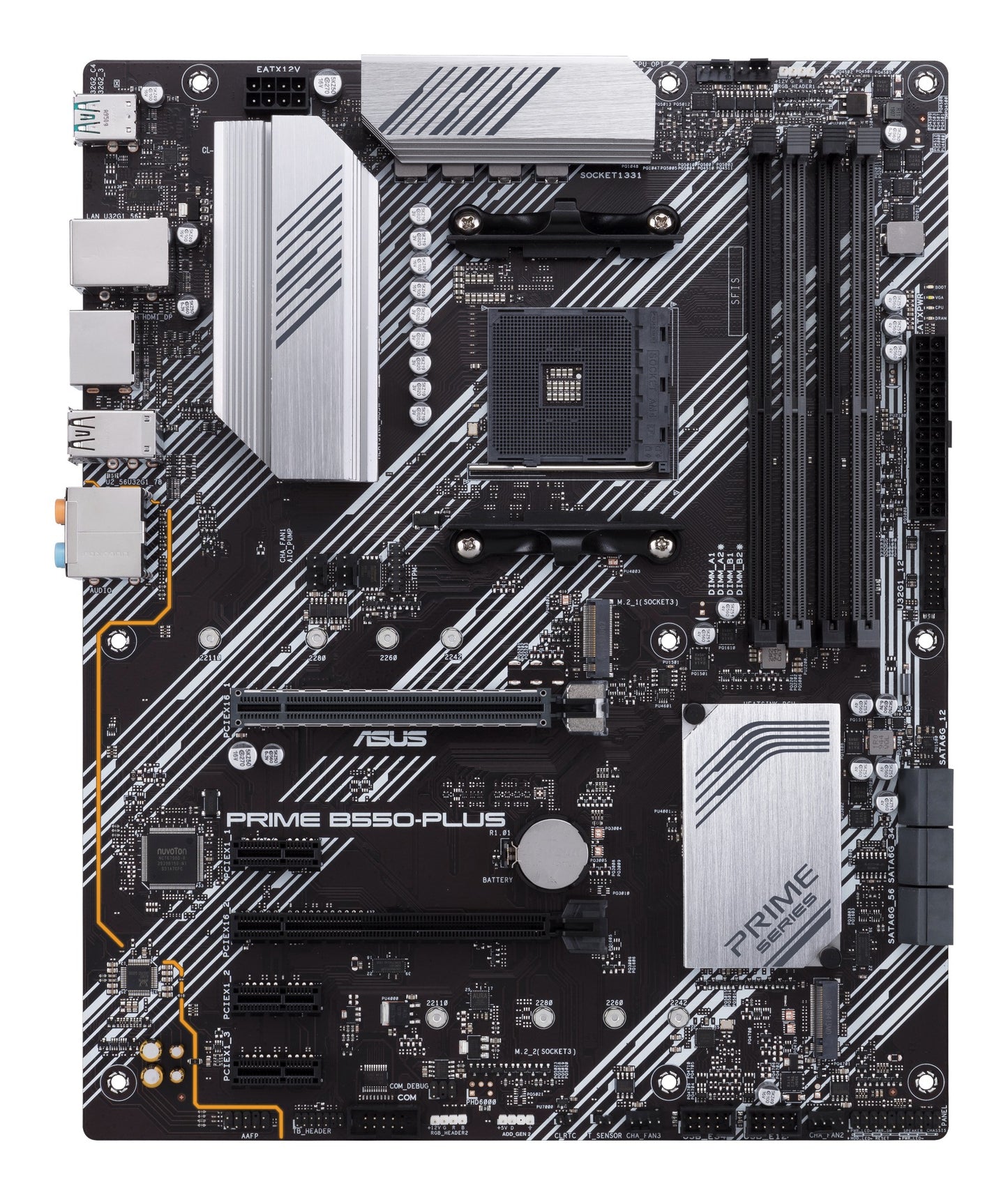ASUS PRIME B550-PLUS AMD B550 Socket AM4 ATX Motherboard