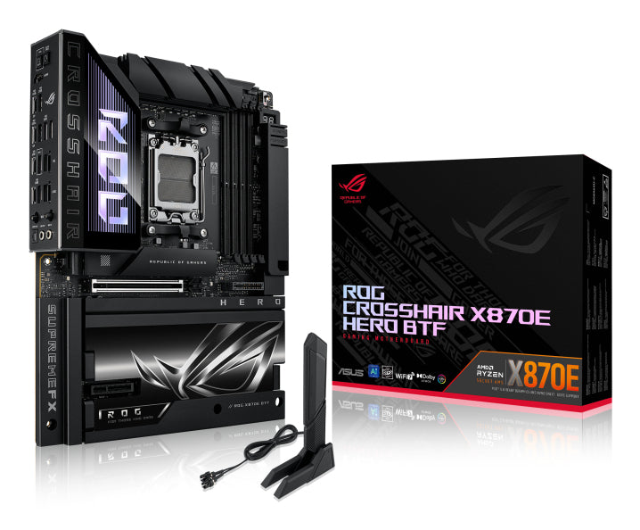 ASUS ROG CROSSHAIR X870E HERO BTF AMD X870E Socket AM5 ATX Motherboard