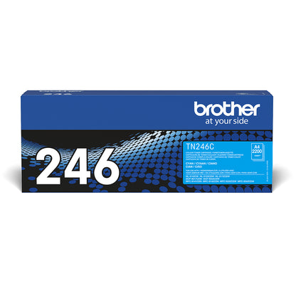 Brother TN-246C Cyan Toner Cartridge (2.2K pages, Brother HL-3142)