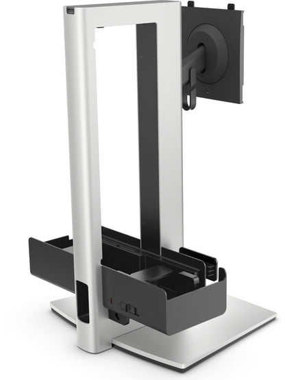 DELL Pro Slim OSS25 68.6 cm (27") Desk Black, Silver Mount