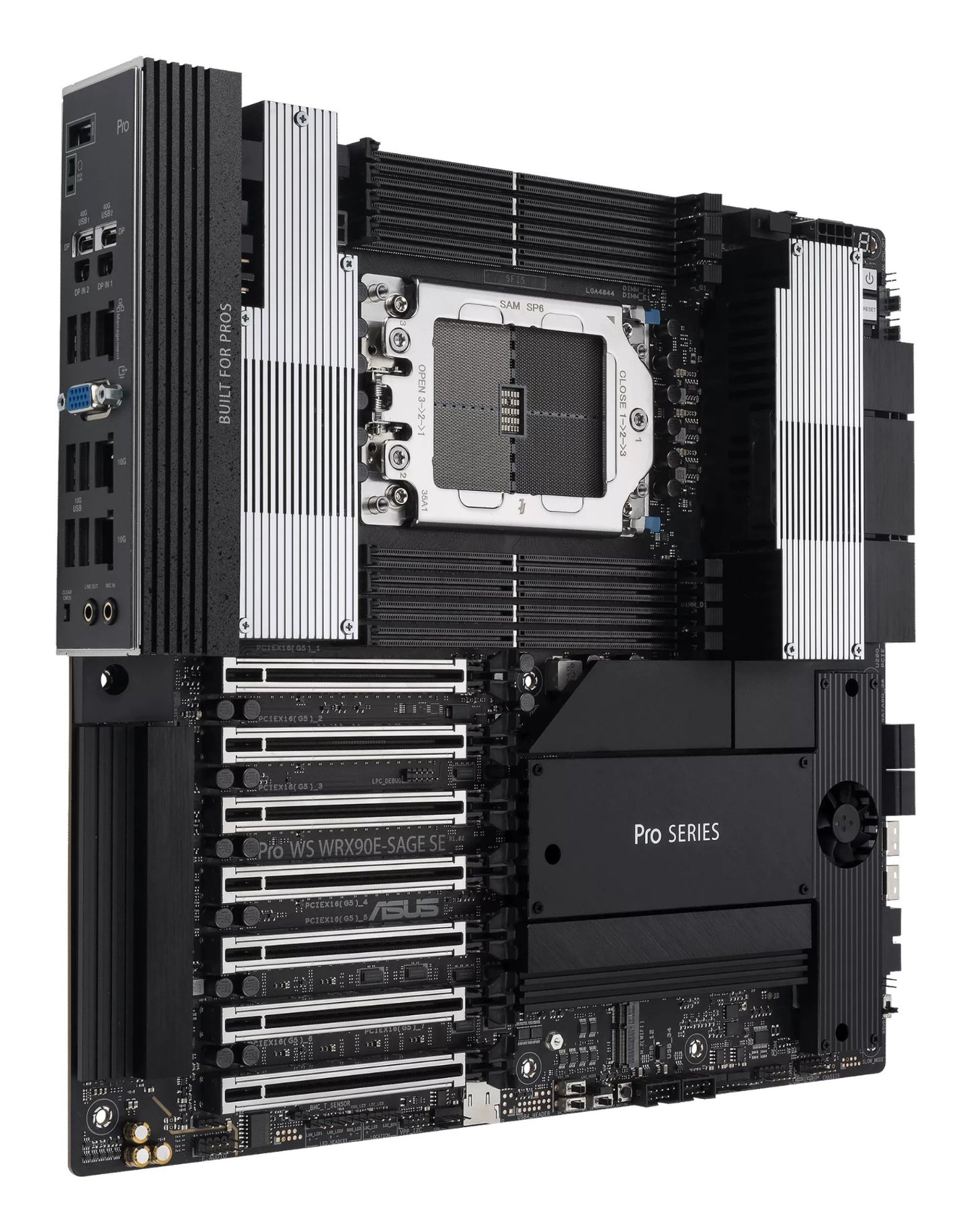 ASUS PRO WS WRX90E-SAGE SE AMD WRX90 Socket sTR5 EEB Motherboard
