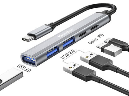 Sandberg USB-C to 3xUSB-A+2xUSB-C SAVER Hub