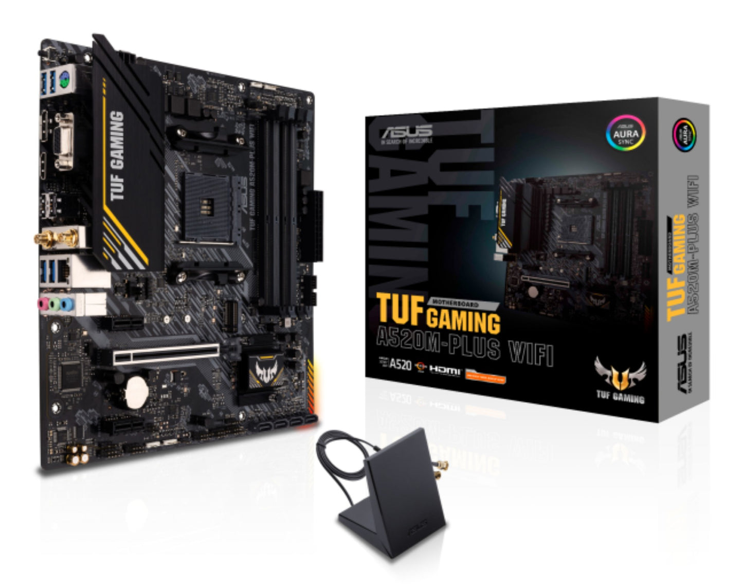 ASUS TUF GAMING A520M-PLUS WIFI AMD A520 Socket AM4 micro ATX Motherboard