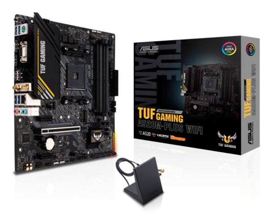 ASUS TUF GAMING A520M-PLUS WIFI AMD A520 Socket AM4 micro ATX Motherboard