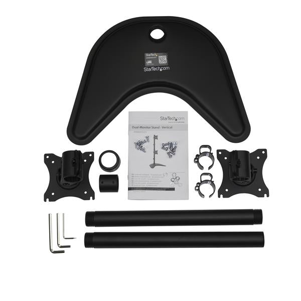 StarTech.com Dual-Monitor Stand, Vertical - For up to two 27" or 34" Ultrawide Mount