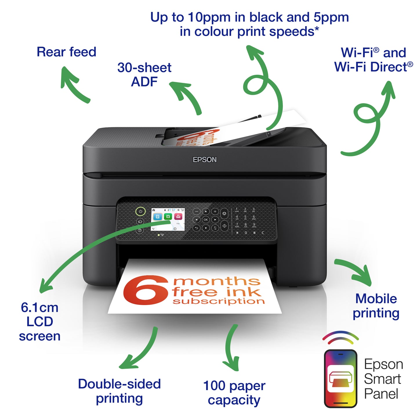 Epson WorkForce WF-2950DWF Printer
