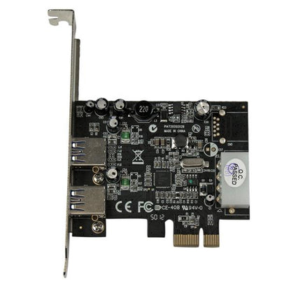 StarTech.com 2 Port PCI Express PCIe SuperSpeed (5Gbps) USB 3.0 Card Adapter with Hub (USB3S25)