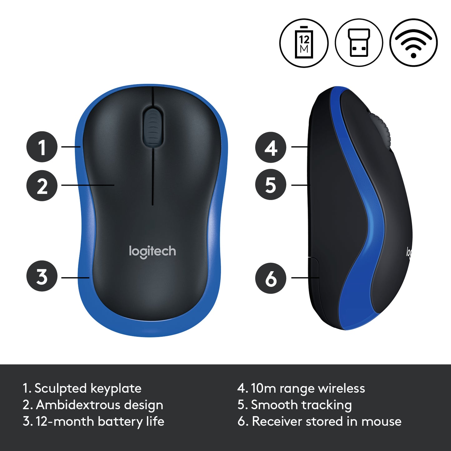 Logitech M185 Wireless Mouse