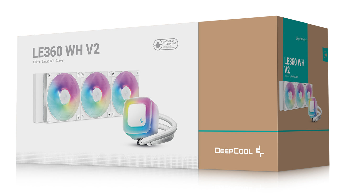 DeepCool LE360 WH V2 Processor All-in-one liquid cooler 12 cm White 1 pc(s) Cooling