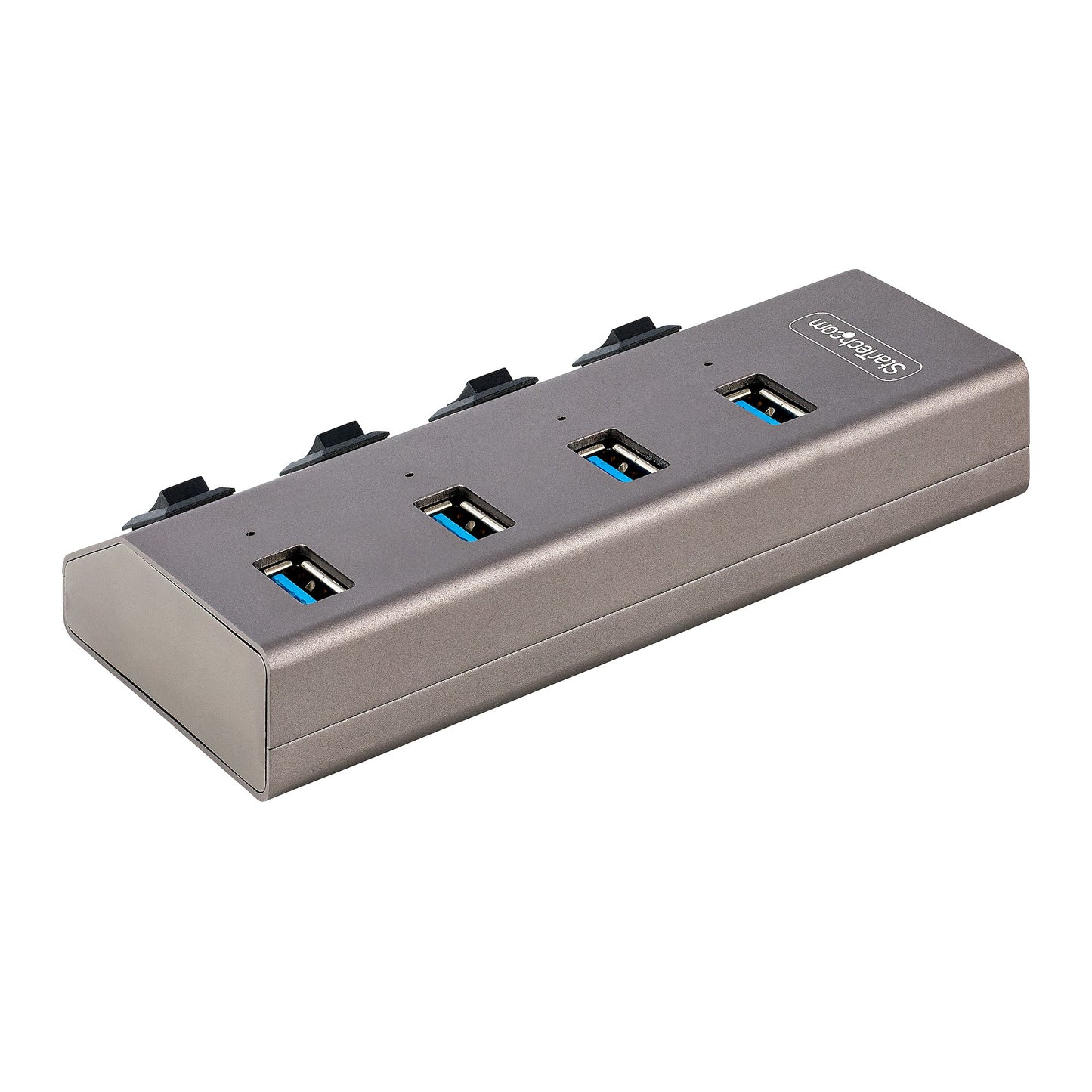 StarTech.com 4 Port Self-Powered USB C Hub with Individual On/Off Switches, USB 3.0